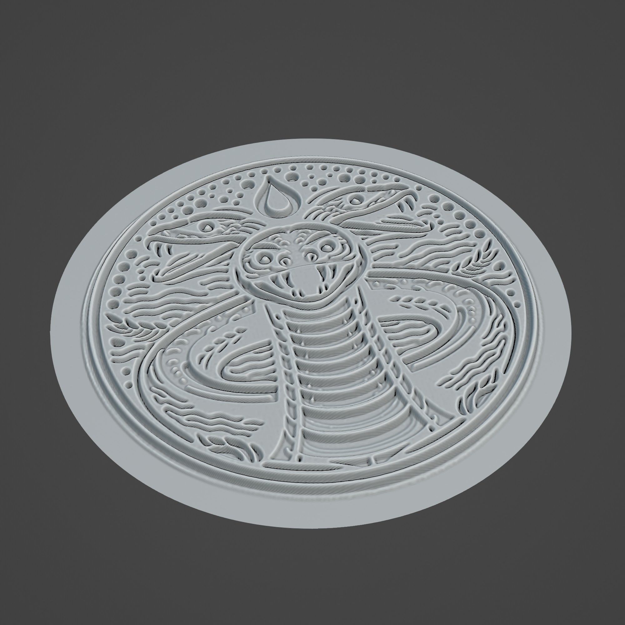 Eel Animal 3D print model_2