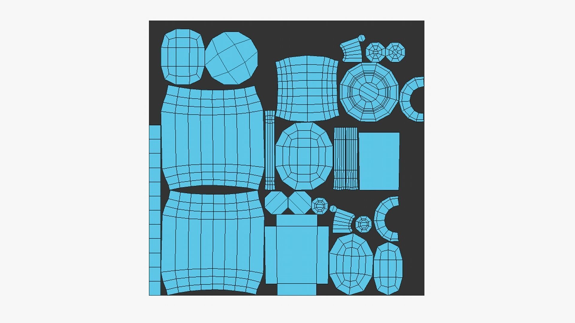 10 Jetpack Low Poly Collection Metal - SciFi Character Design _24