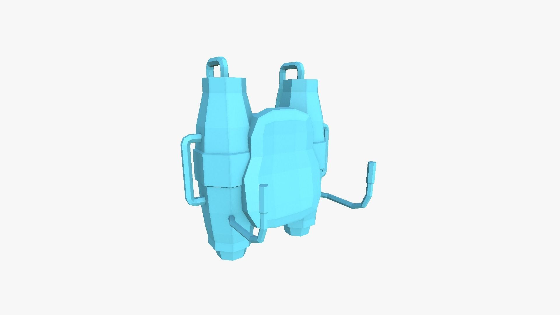 10 Jetpack Low Poly Collection Metal - SciFi Character Design _50