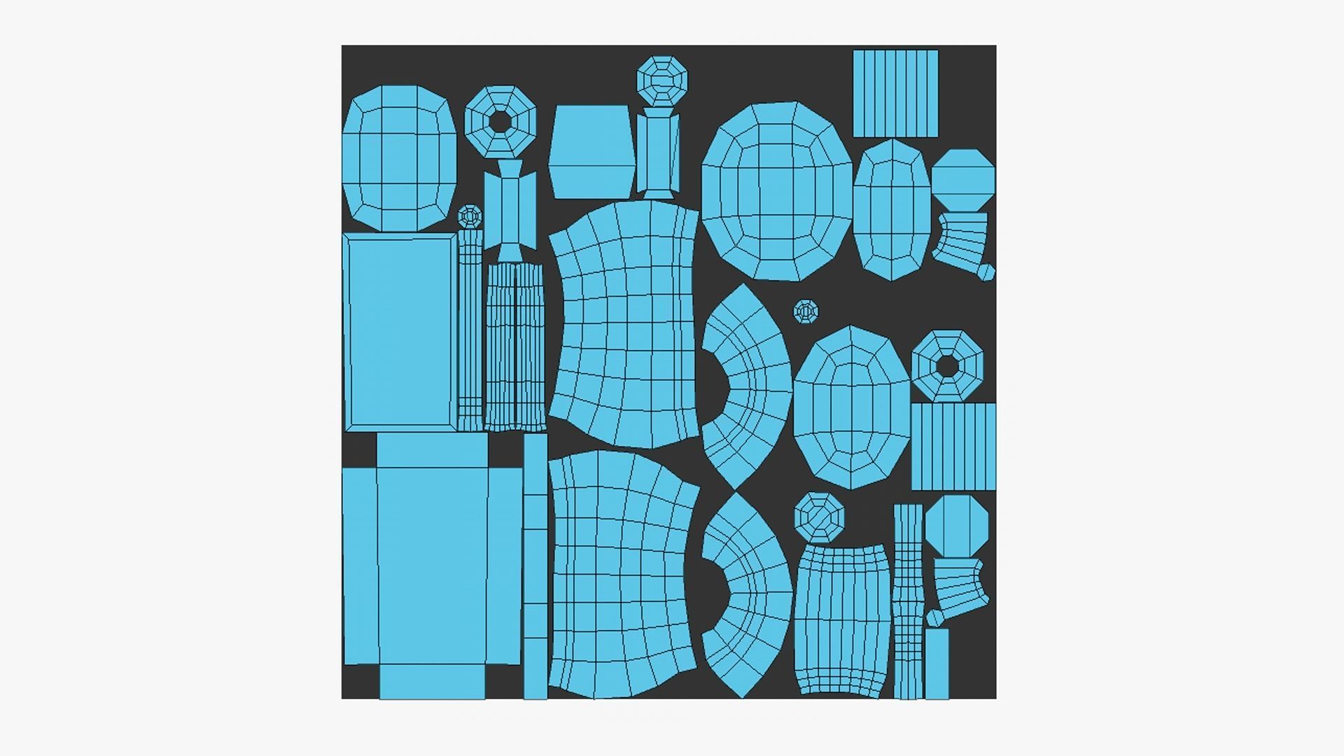 10 Jetpack Low Poly Collection Metal - SciFi Character Design _41