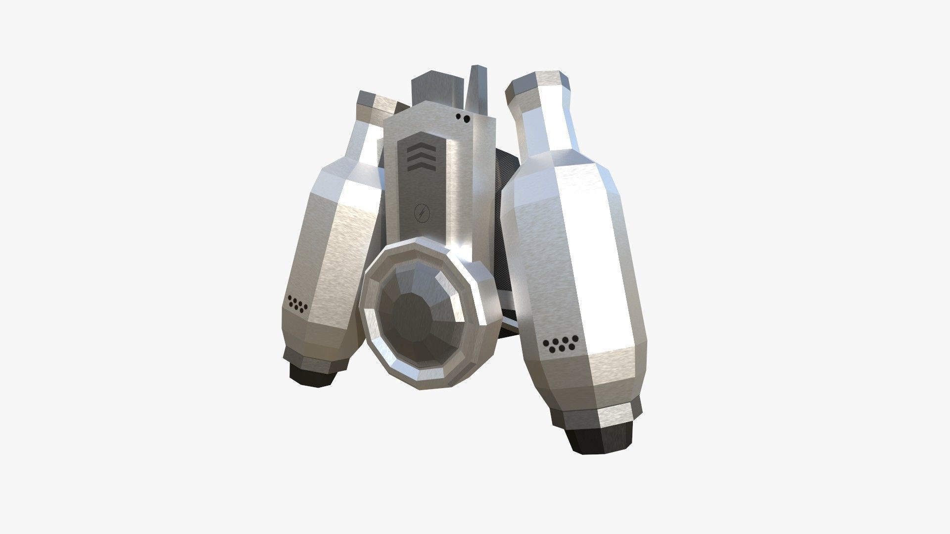 10 Jetpack Low Poly Collection Metal - SciFi Character Design _16