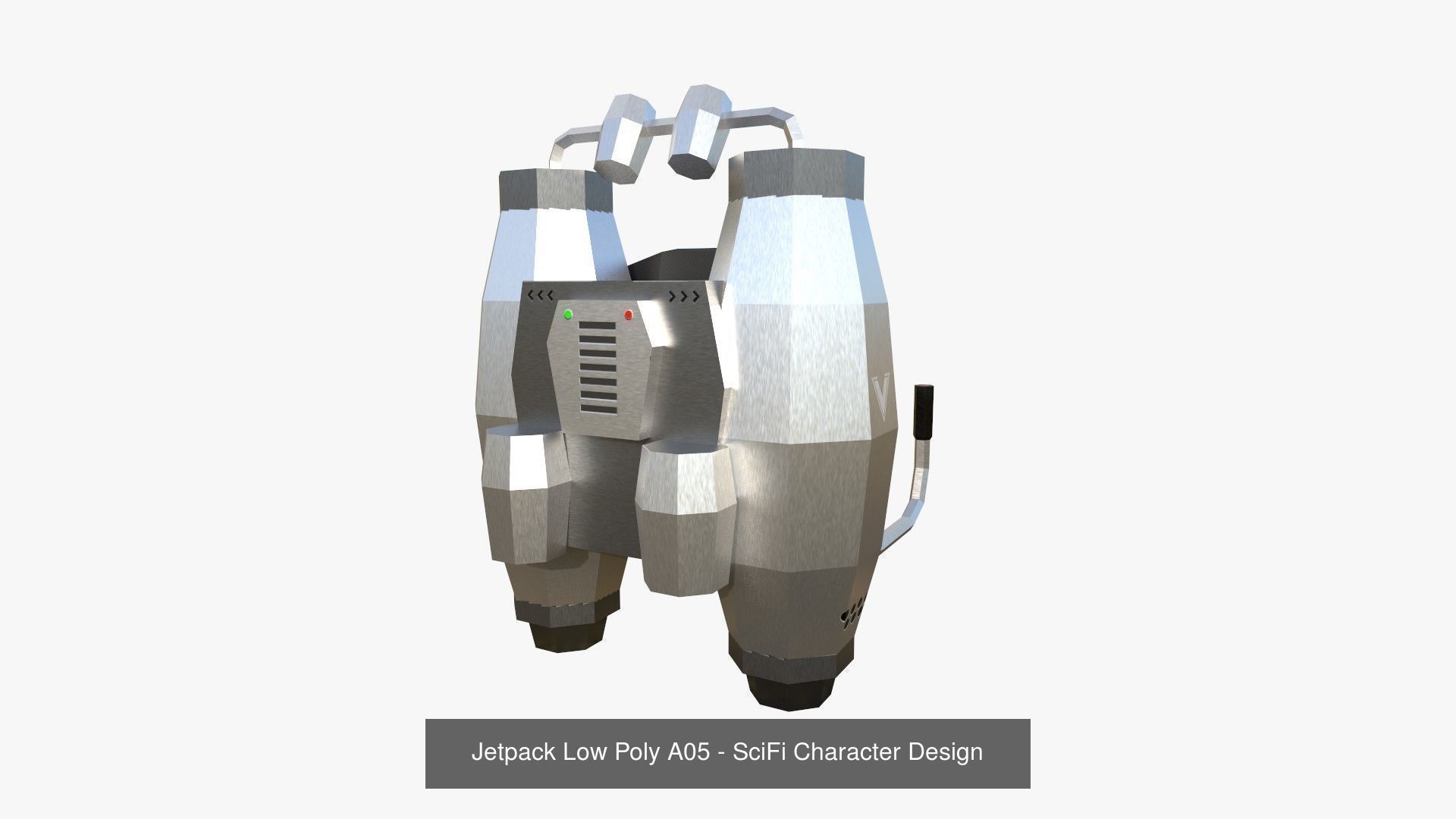 10 Jetpack Low Poly Collection Metal - SciFi Character Design _1