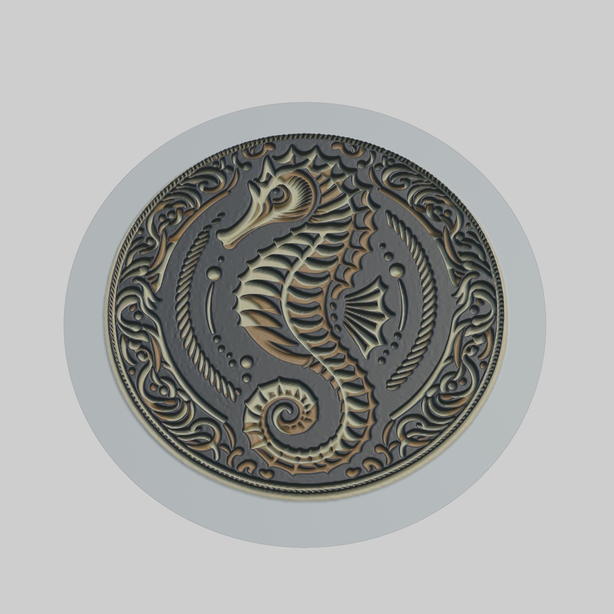 Seahorse Animal 3D print model_1