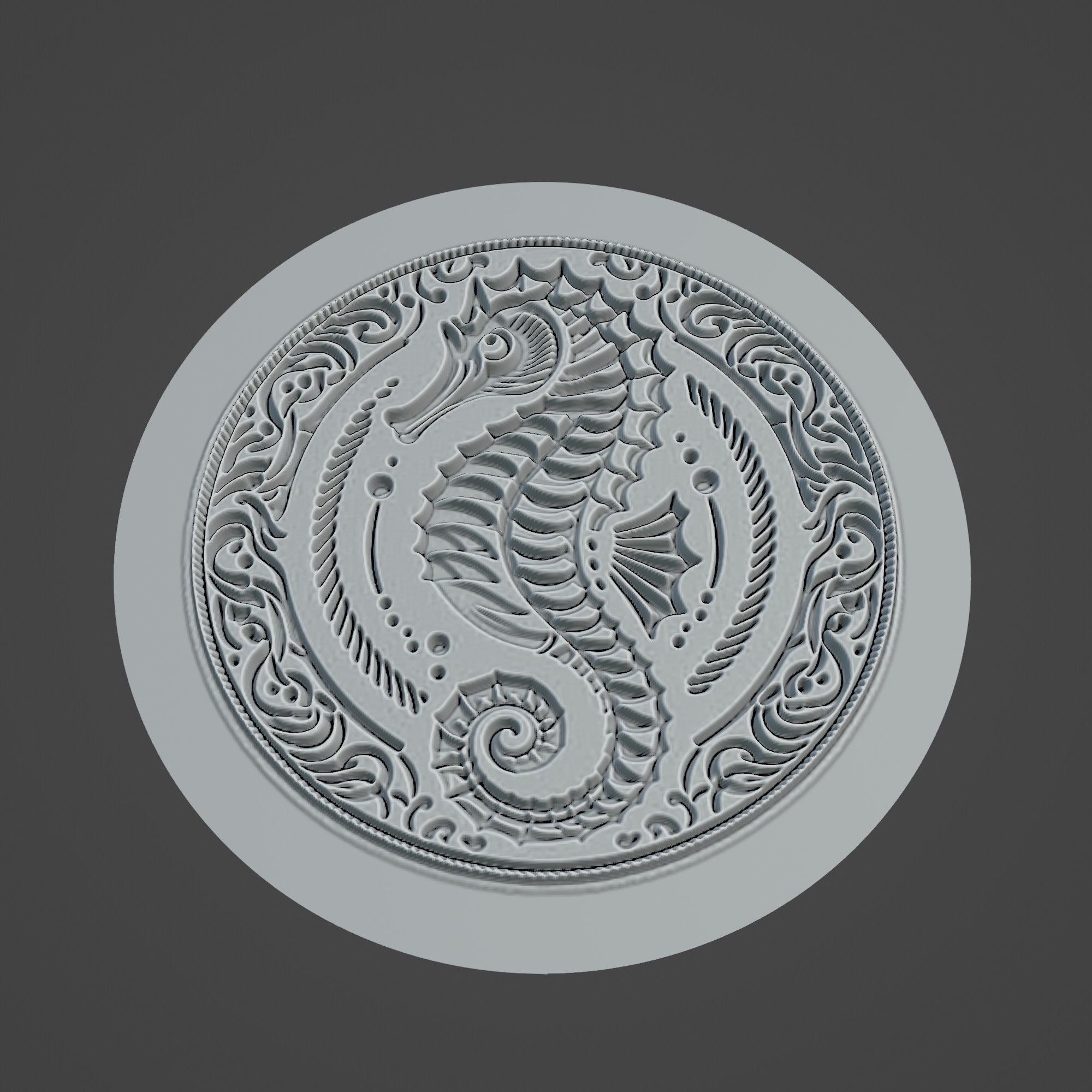 Seahorse Animal 3D print model_3