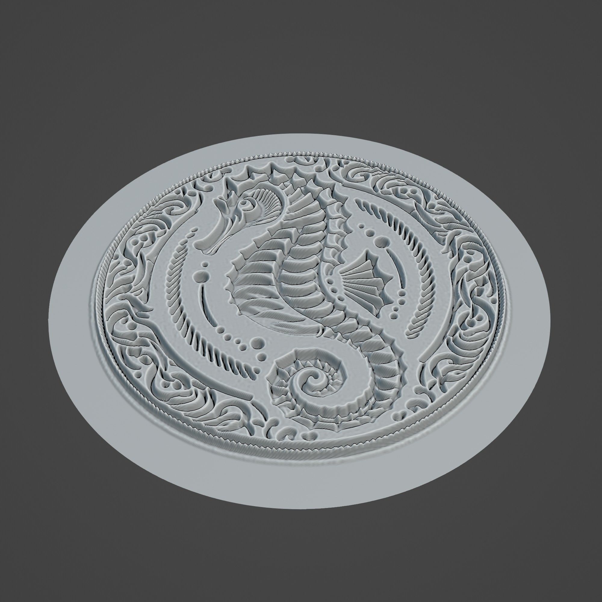 Seahorse Animal 3D print model_2