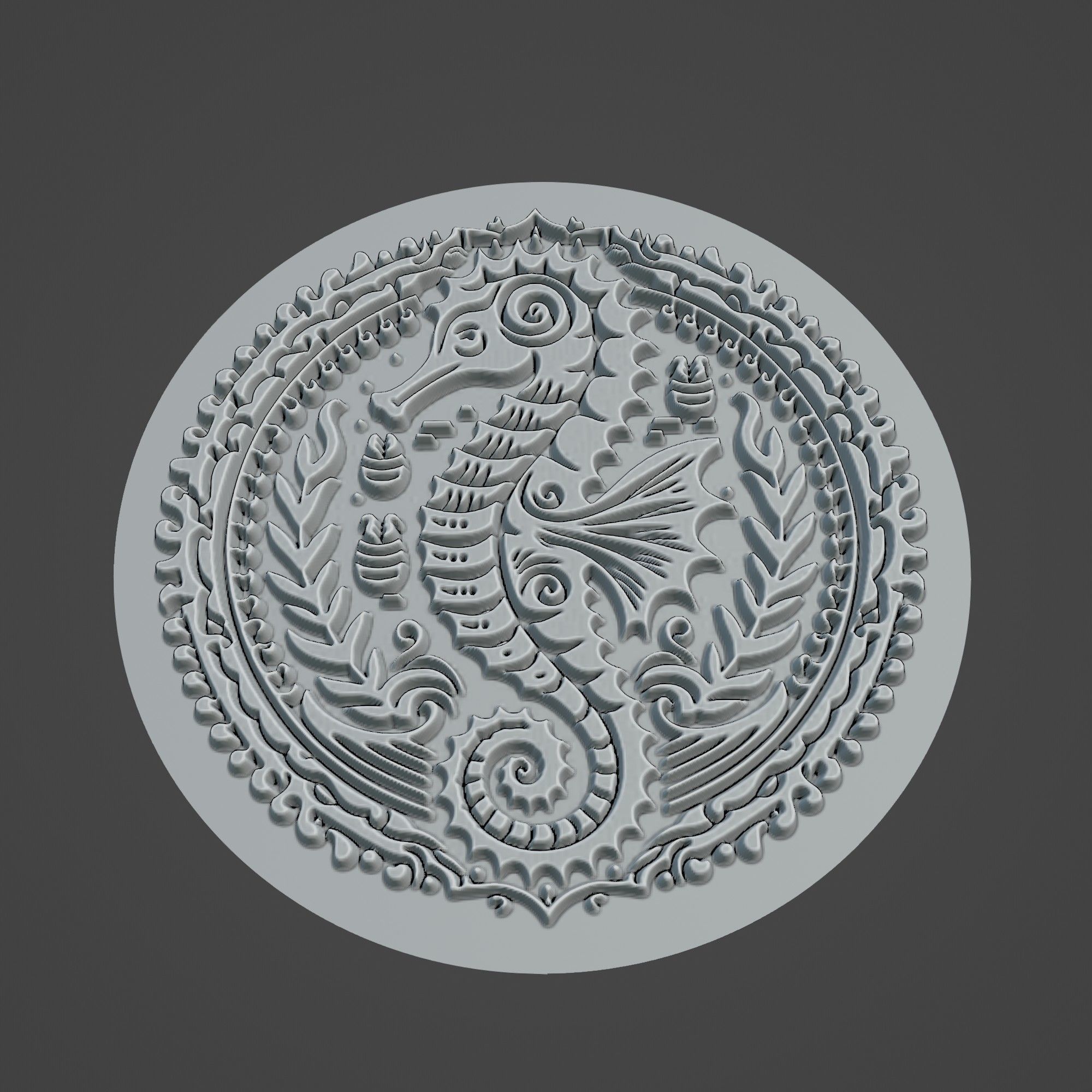 Seahorse Animal 3D print model_3