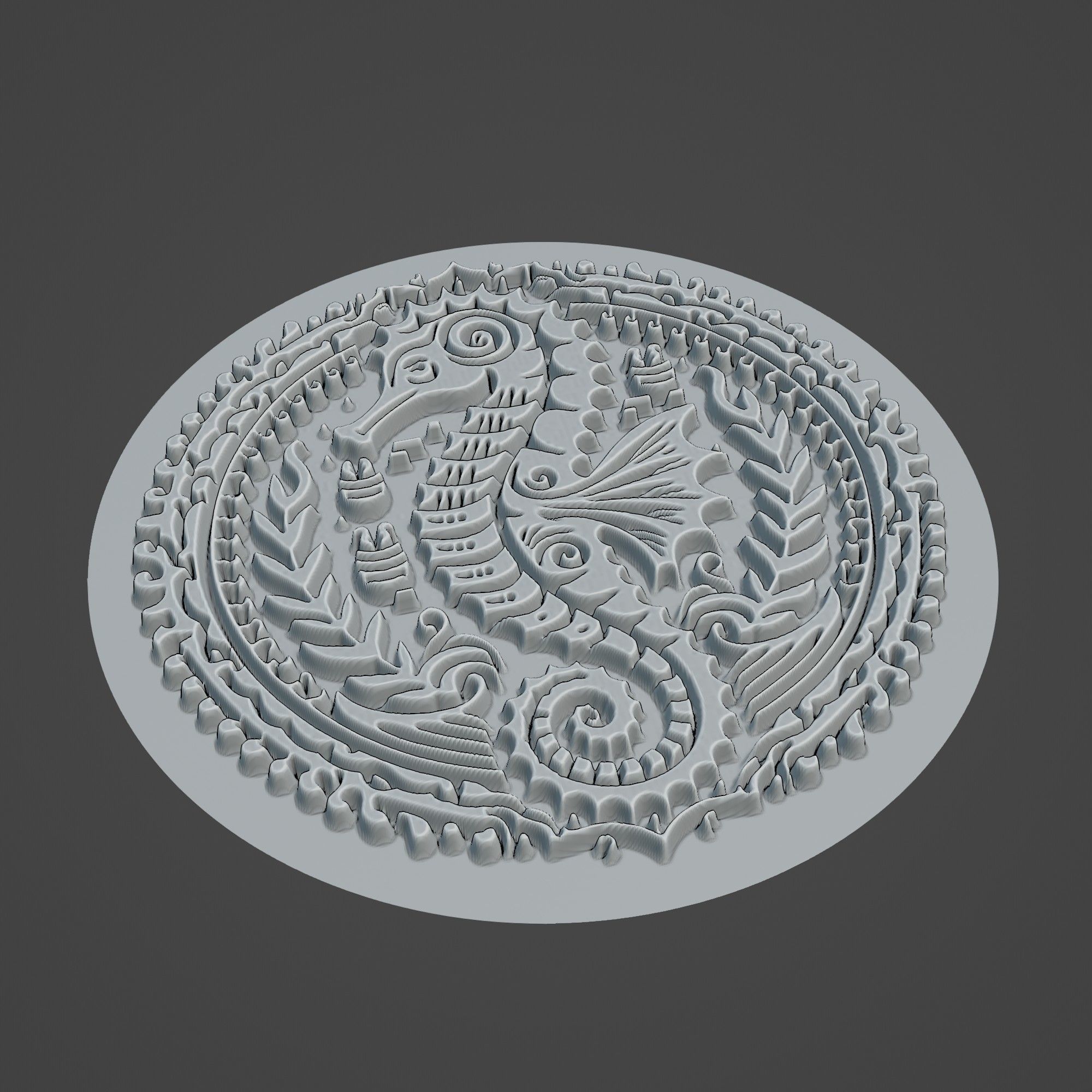 Seahorse Animal 3D print model_2