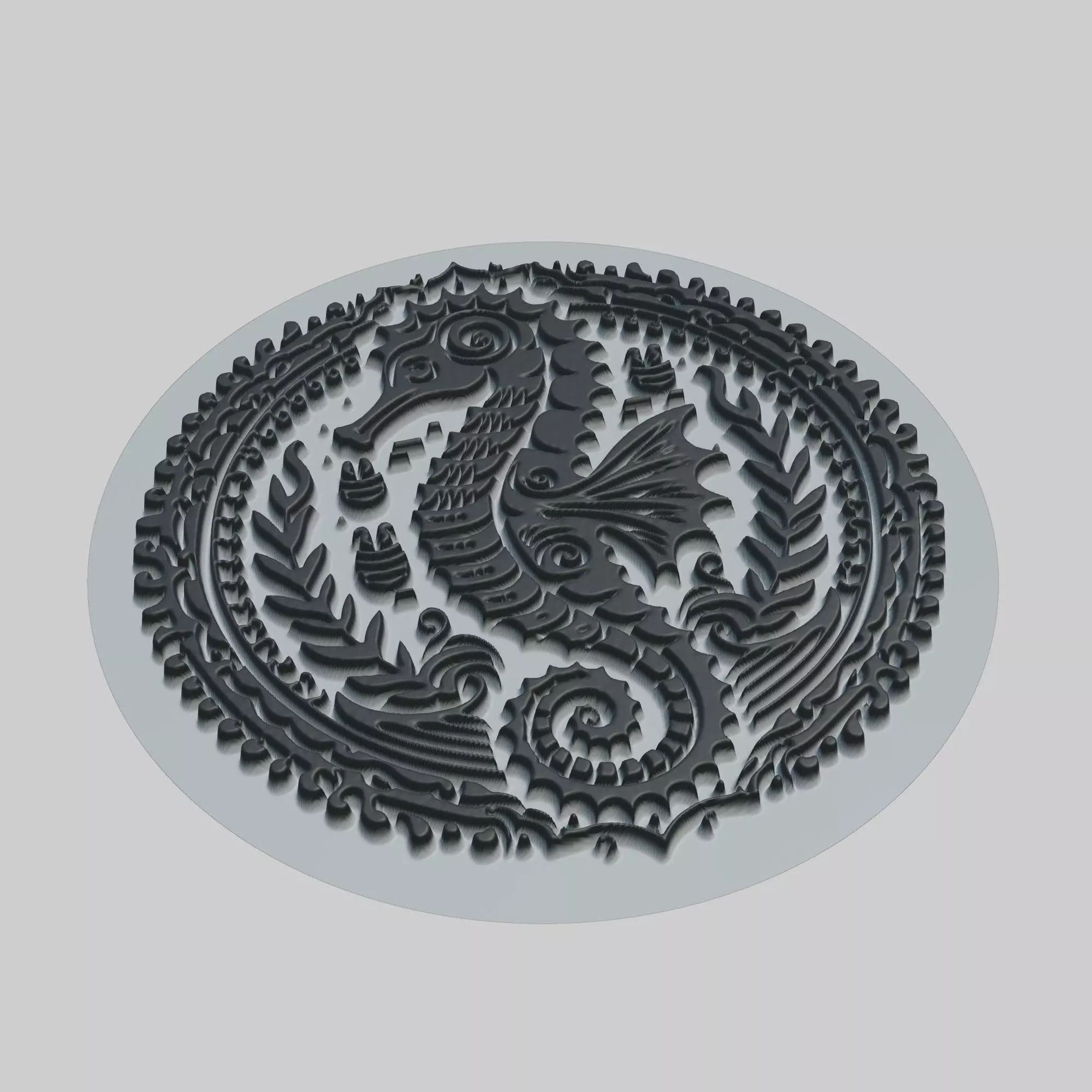 Seahorse Animal 3D print model_0