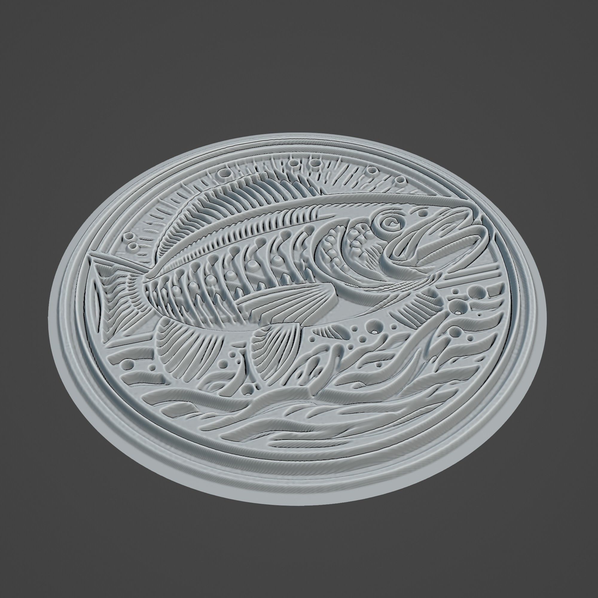 Freshwater Fish Animal 3D print model_2