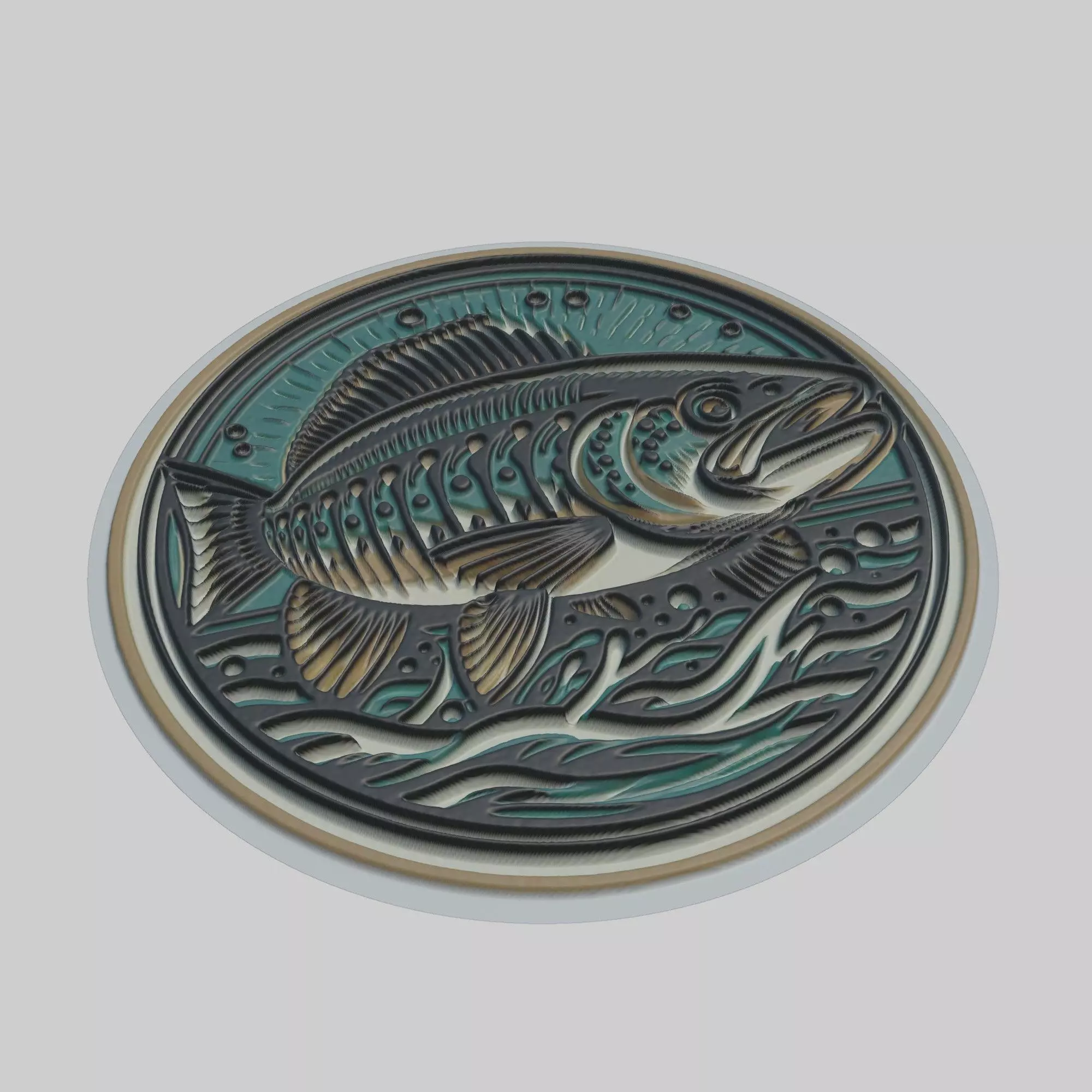 Freshwater Fish Animal 3D print model_0