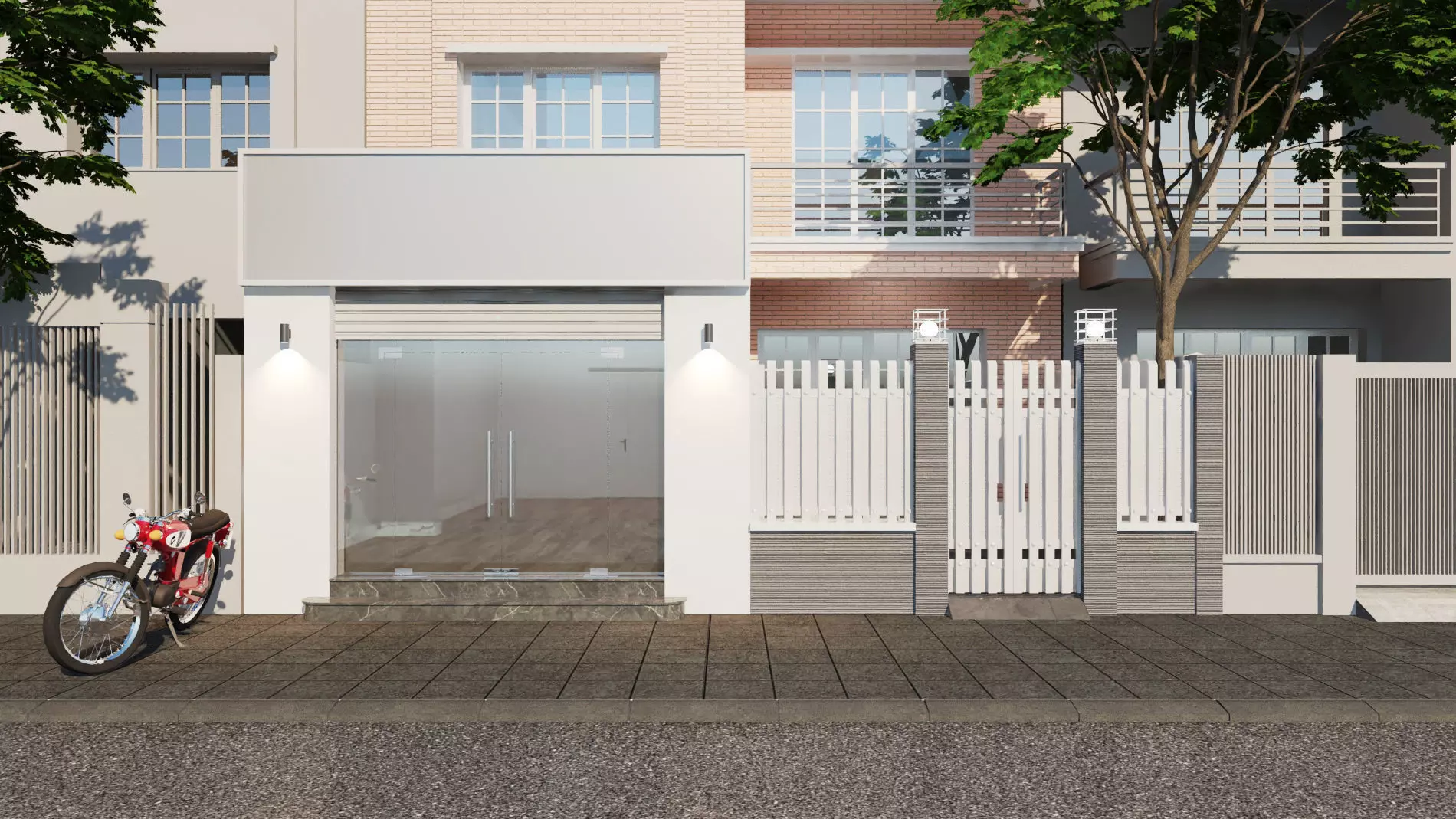 Renova - Villa Facade C Free 3D model