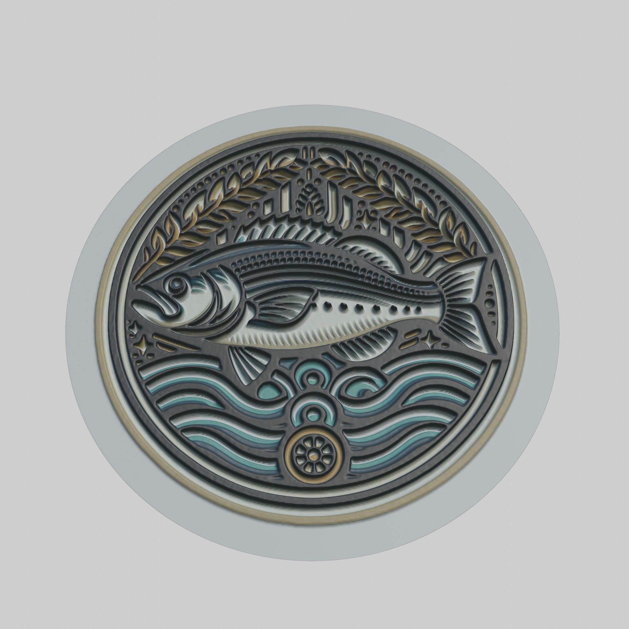 Bass Animal 3D print model_1