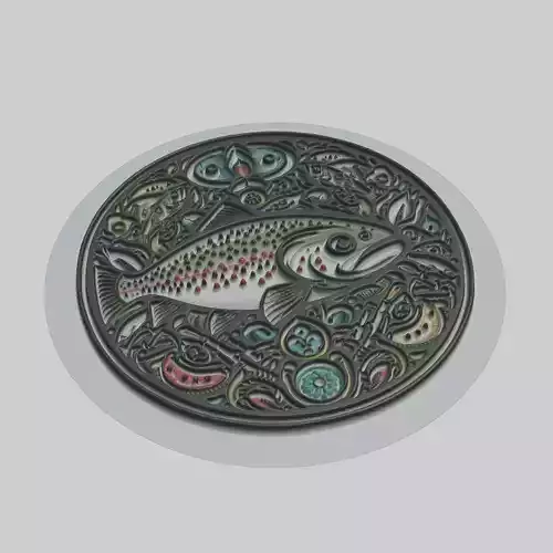 Trout Animal 3D print model