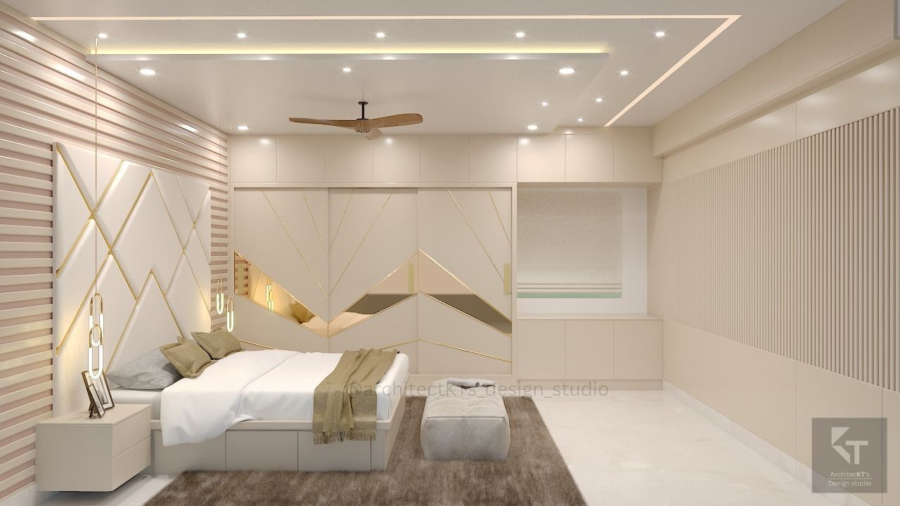 Master Bedroom Interior Design - 4 3D model_1