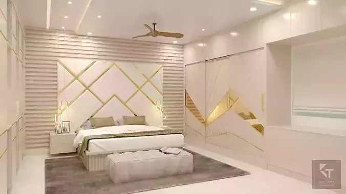 Master Bedroom Interior Design - 4 3D model