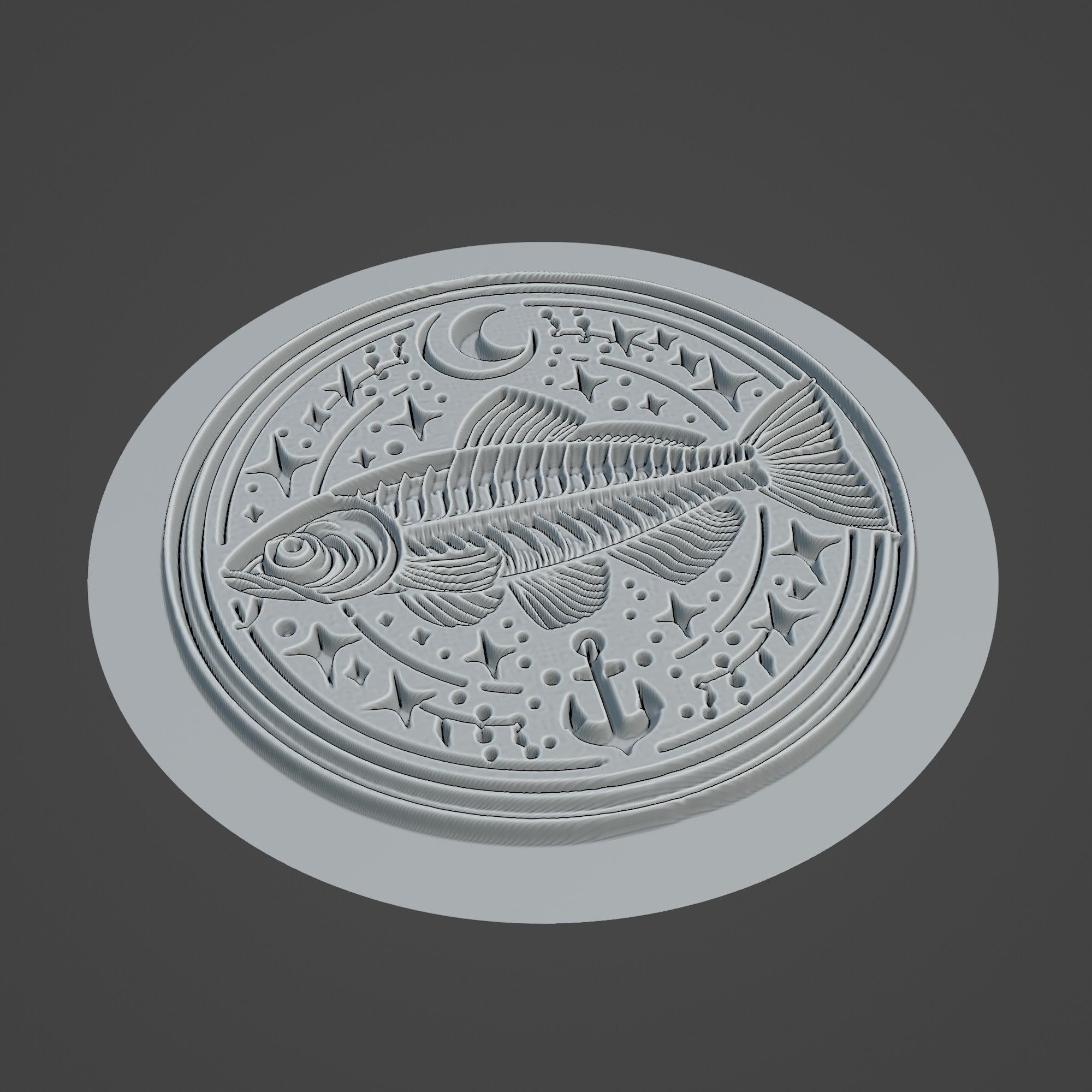 Silverfish Animal 3D print model_2