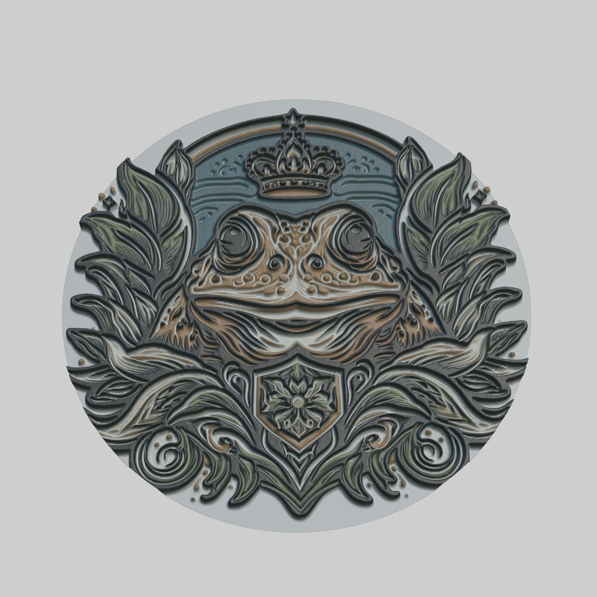 Frogfish Animal 3D print model_1