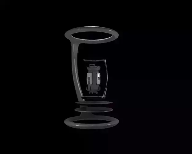 SCI-FI CAN Low-poly 3D model