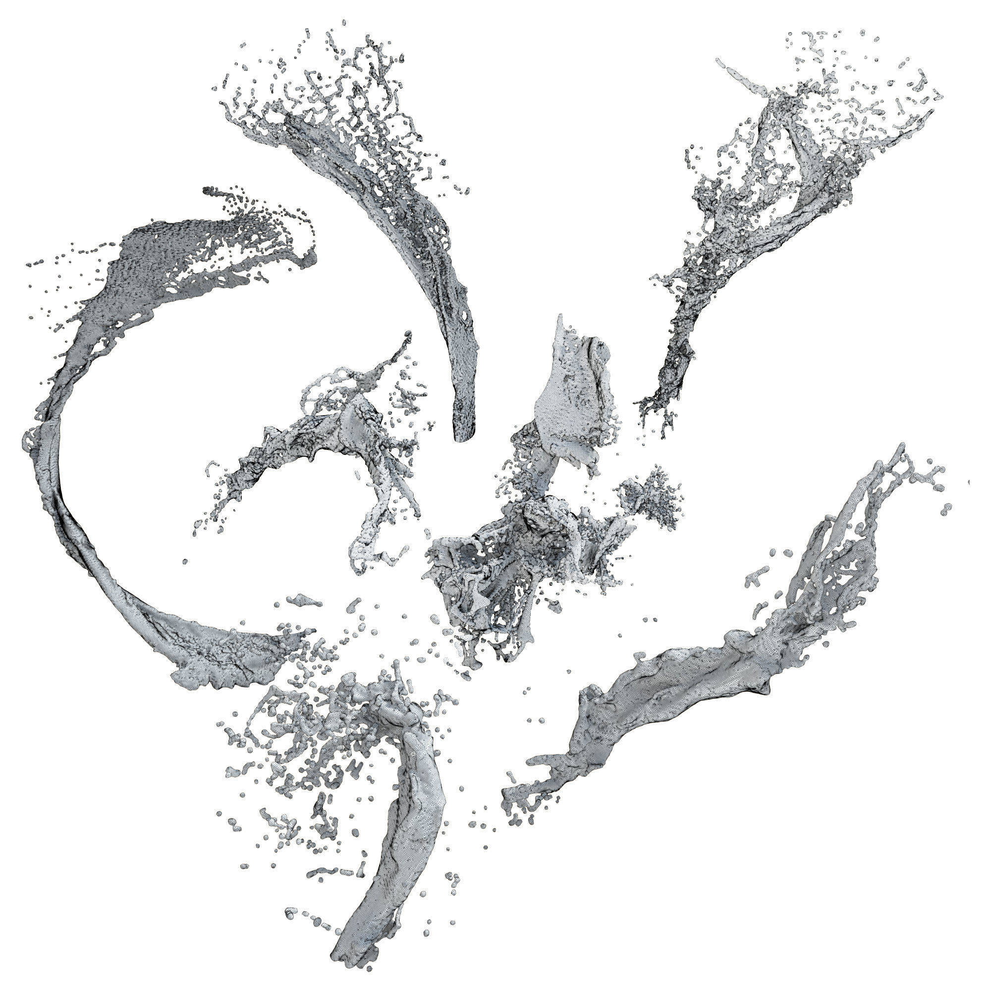 7 Water Splash vol 5 3D model_8