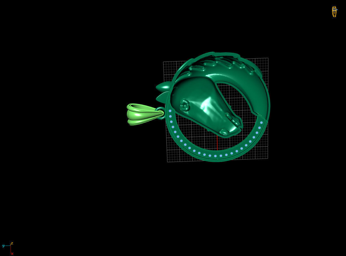 PENDANTS HORSE 3D print model_2