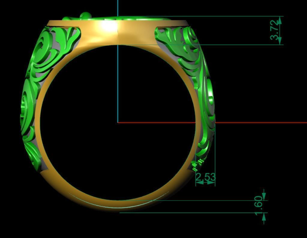  Zulfiqar Sword Ring precious for Boy and Men  3D print model_3