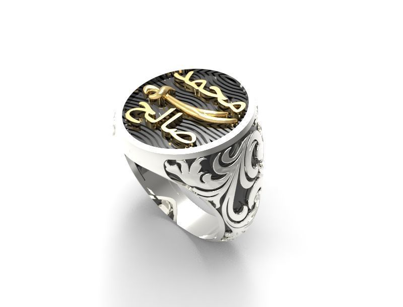  Zulfiqar Sword Ring precious for Boy and Men  3D print model_8
