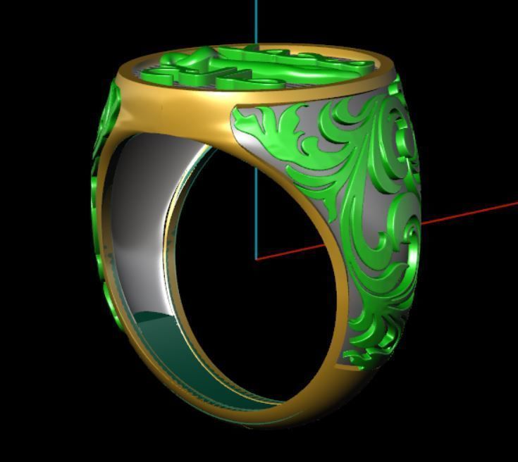  Zulfiqar Sword Ring precious for Boy and Men  3D print model_6
