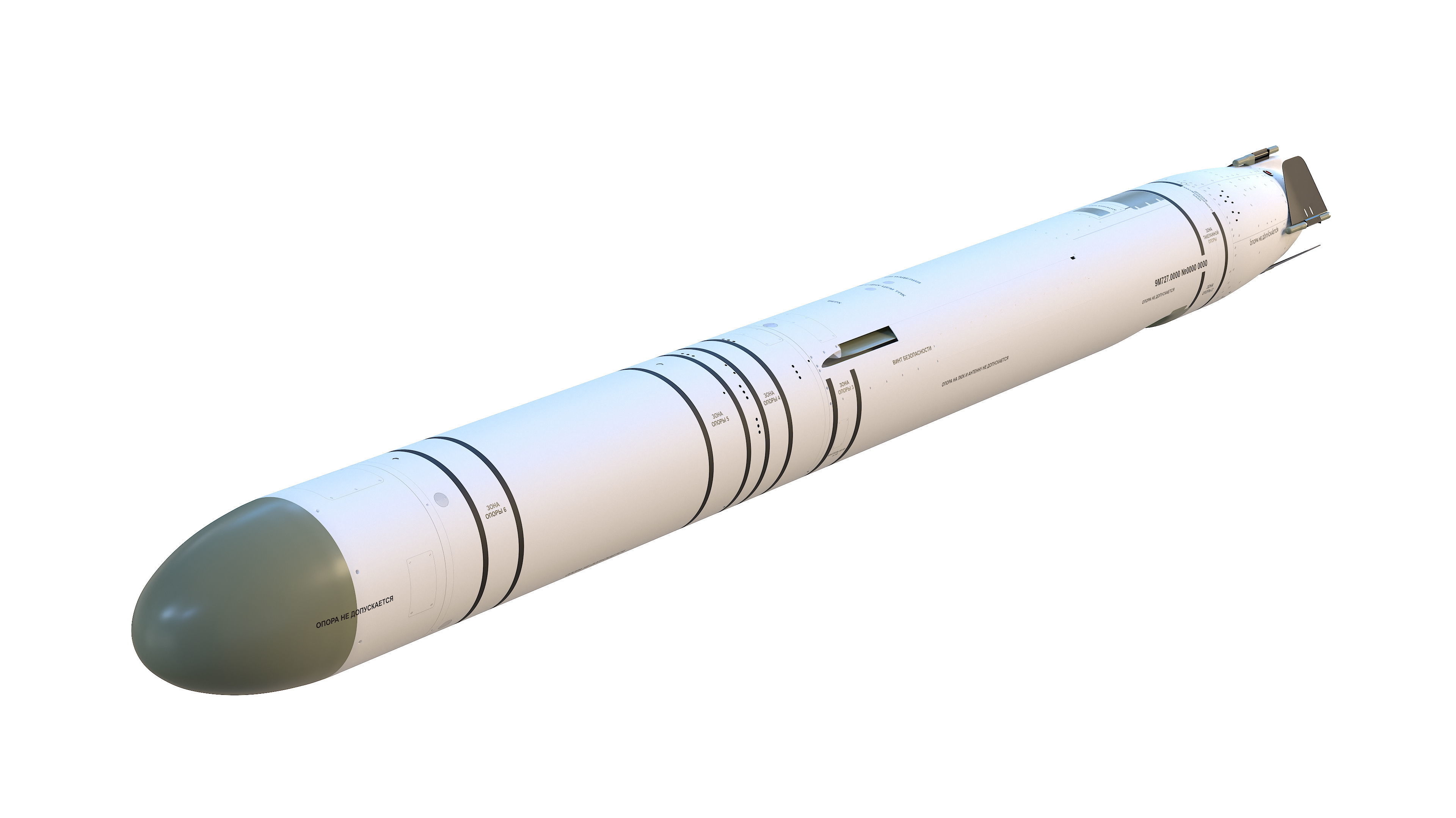 9M727 version of R-500 missile for Iskander-K system 3D model_2