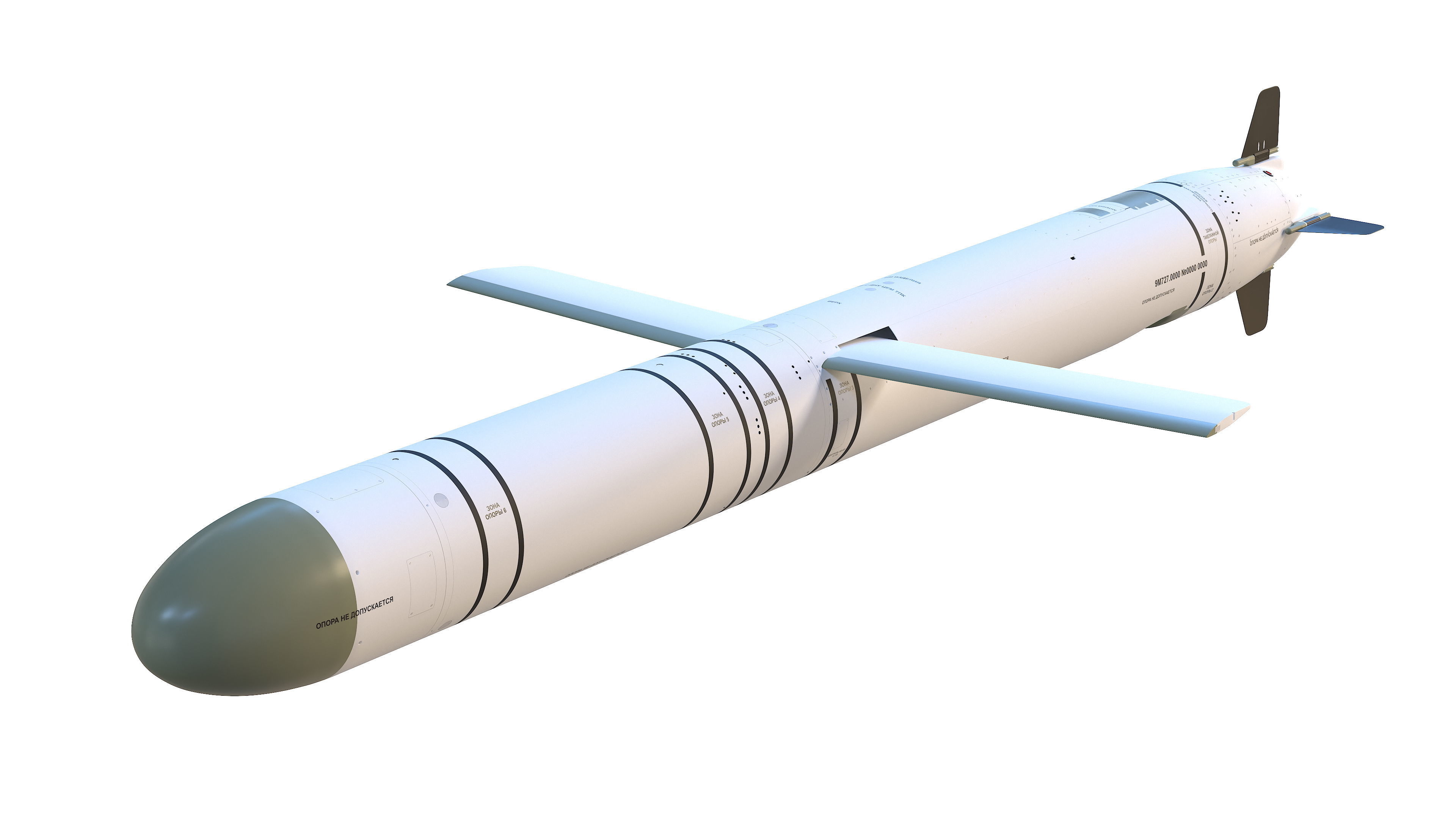 9M727 version of R-500 missile for Iskander-K system 3D model_3