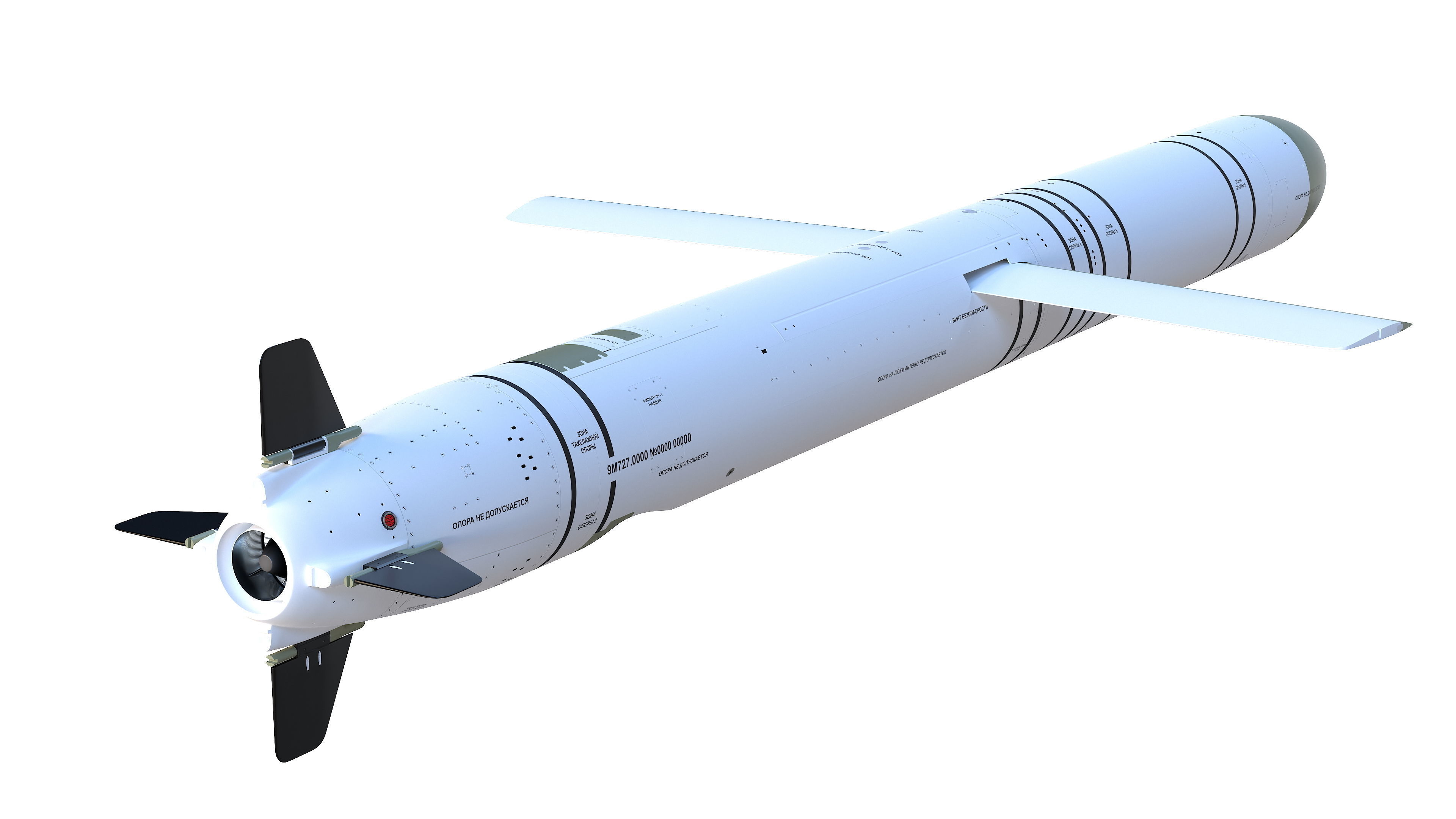 9M727 version of R-500 missile for Iskander-K system 3D model_5