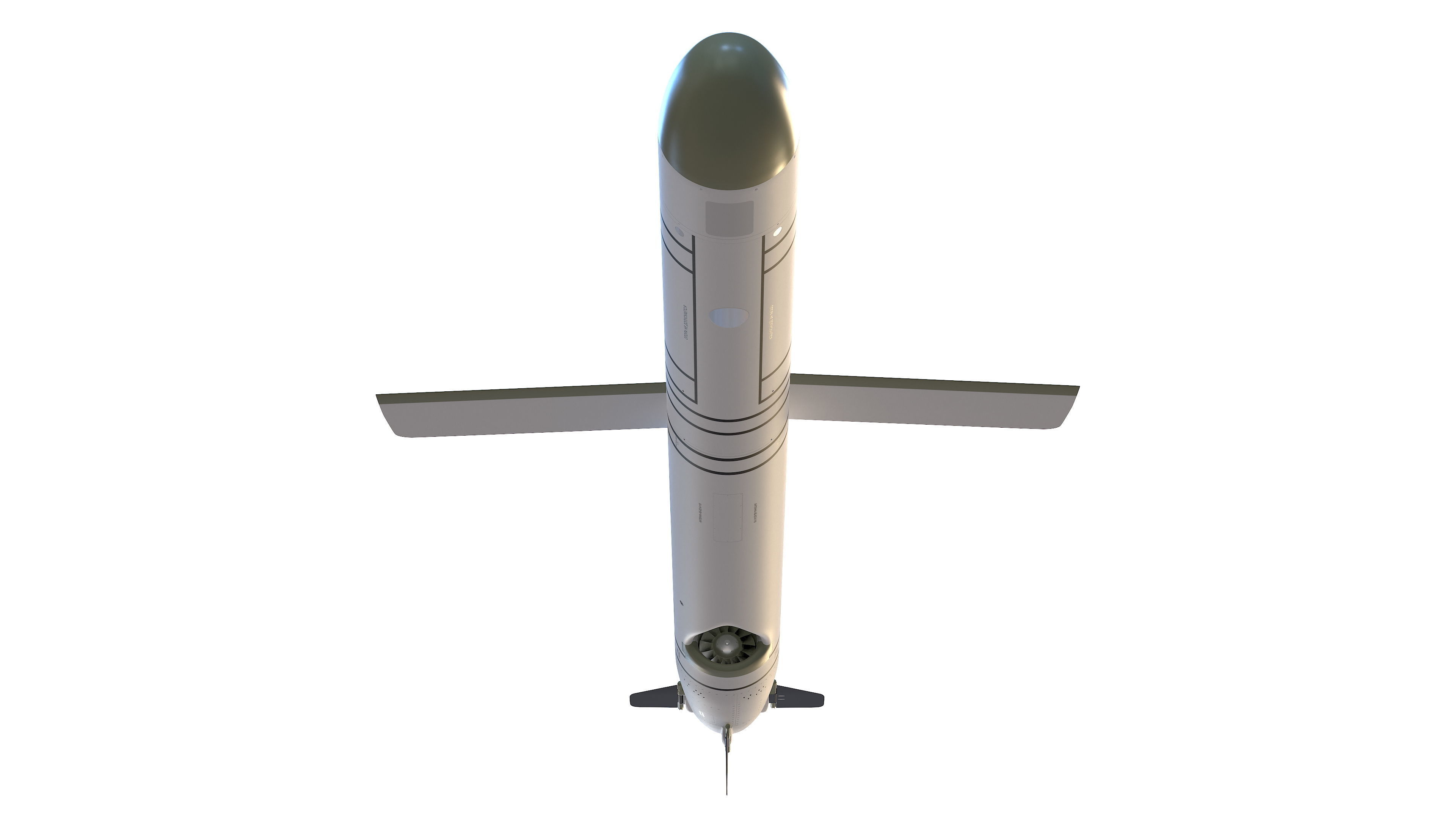 9M727 version of R-500 missile for Iskander-K system 3D model_11
