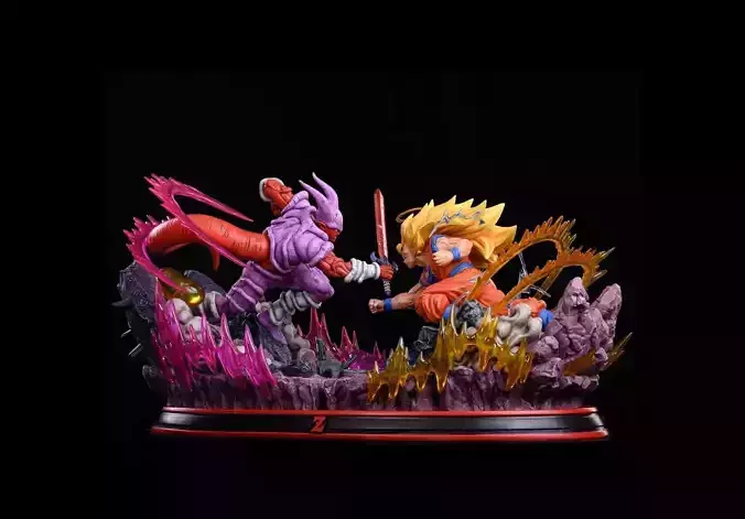 Goku vs Janemba 3D Model Ready to Print