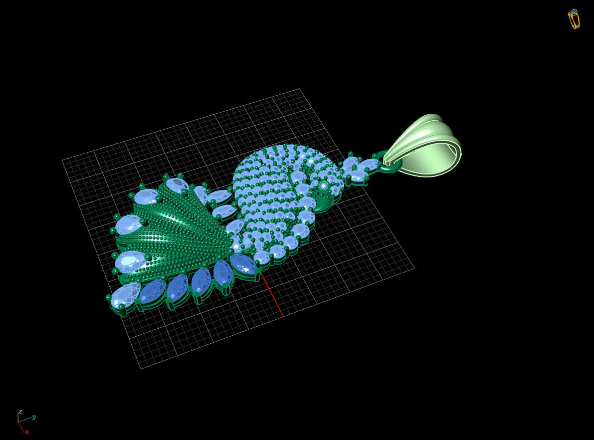 PENDANTS BIRD 3D print model_1