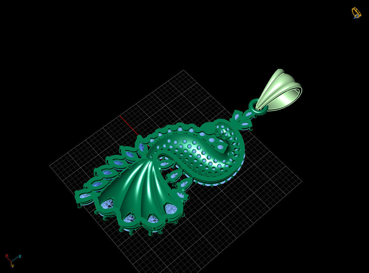 PENDANTS BIRD 3D print model_2