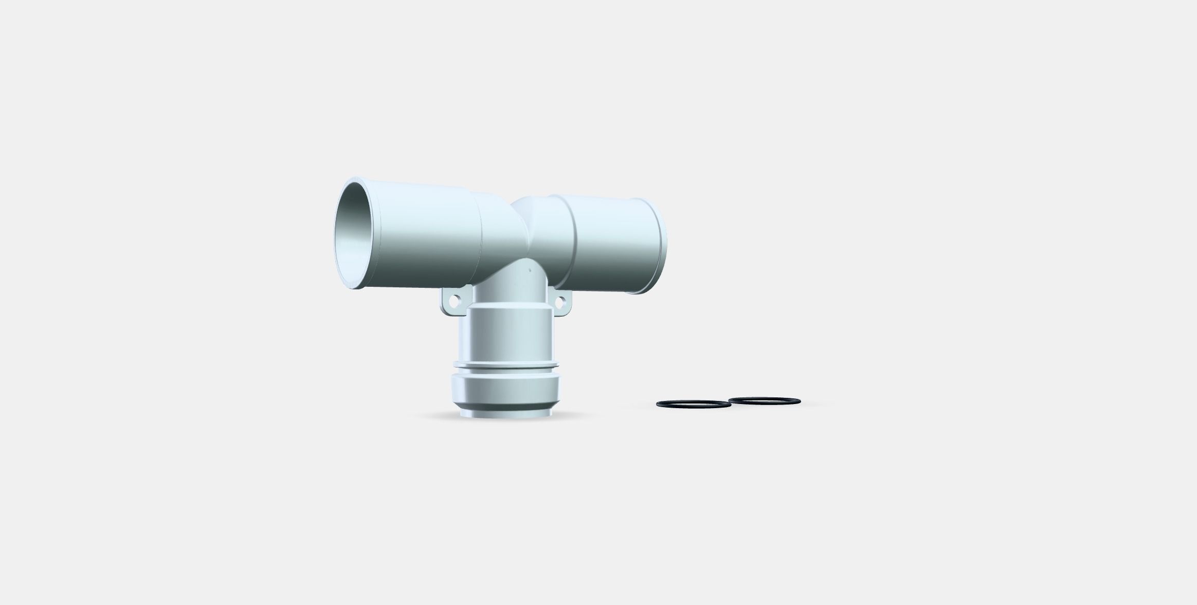 TRILLINGEN Connecting fitting Low-poly 3D model_3