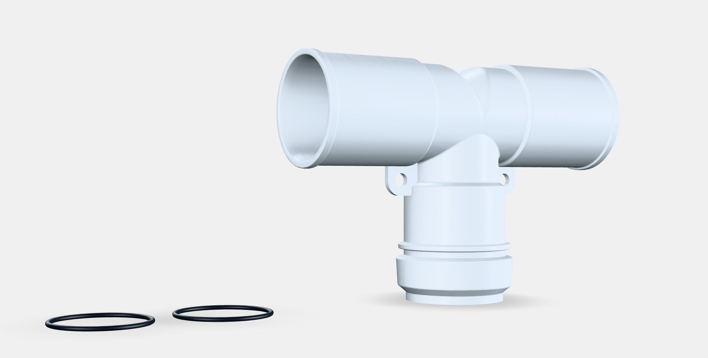 TRILLINGEN Connecting fitting Low-poly 3D model_2