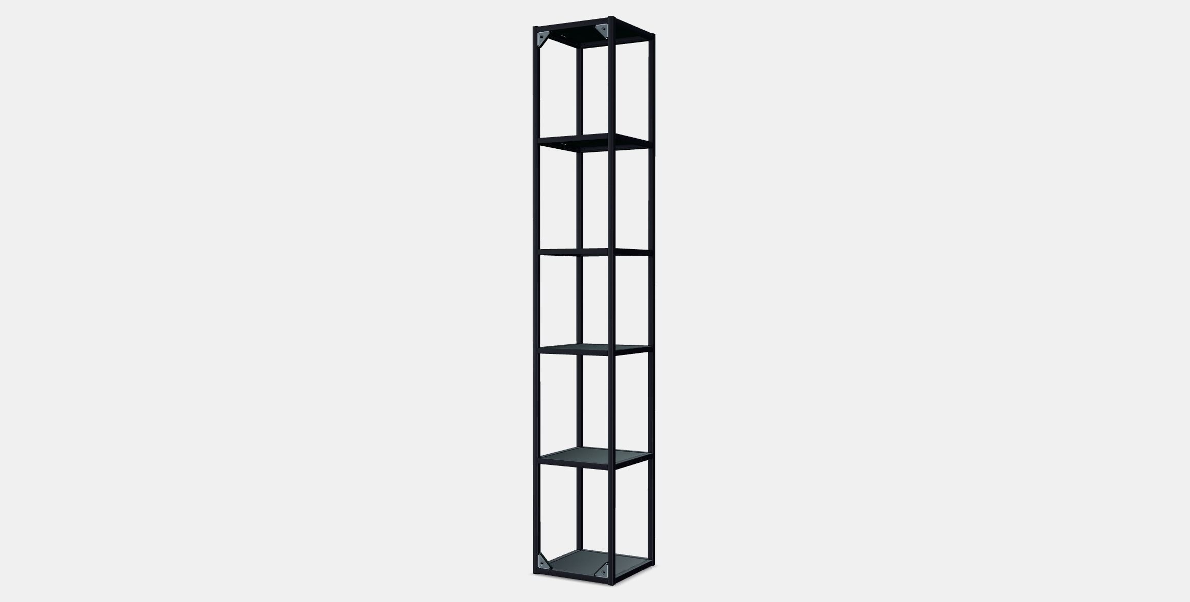 ENHET High fr w shelves 2 Low-poly 3D model_4