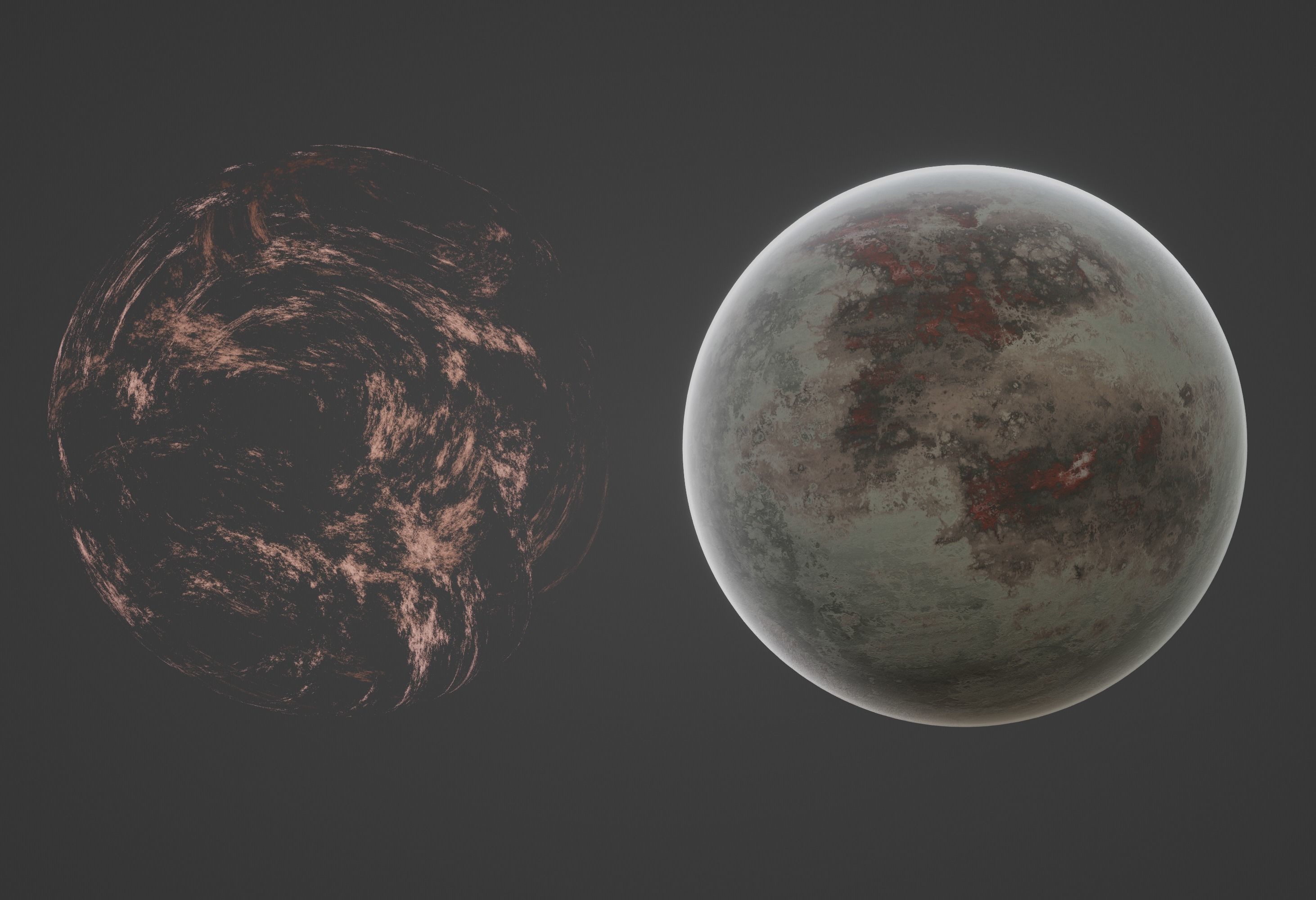 Planet Space Ready to game  Low-poly 3D model_8