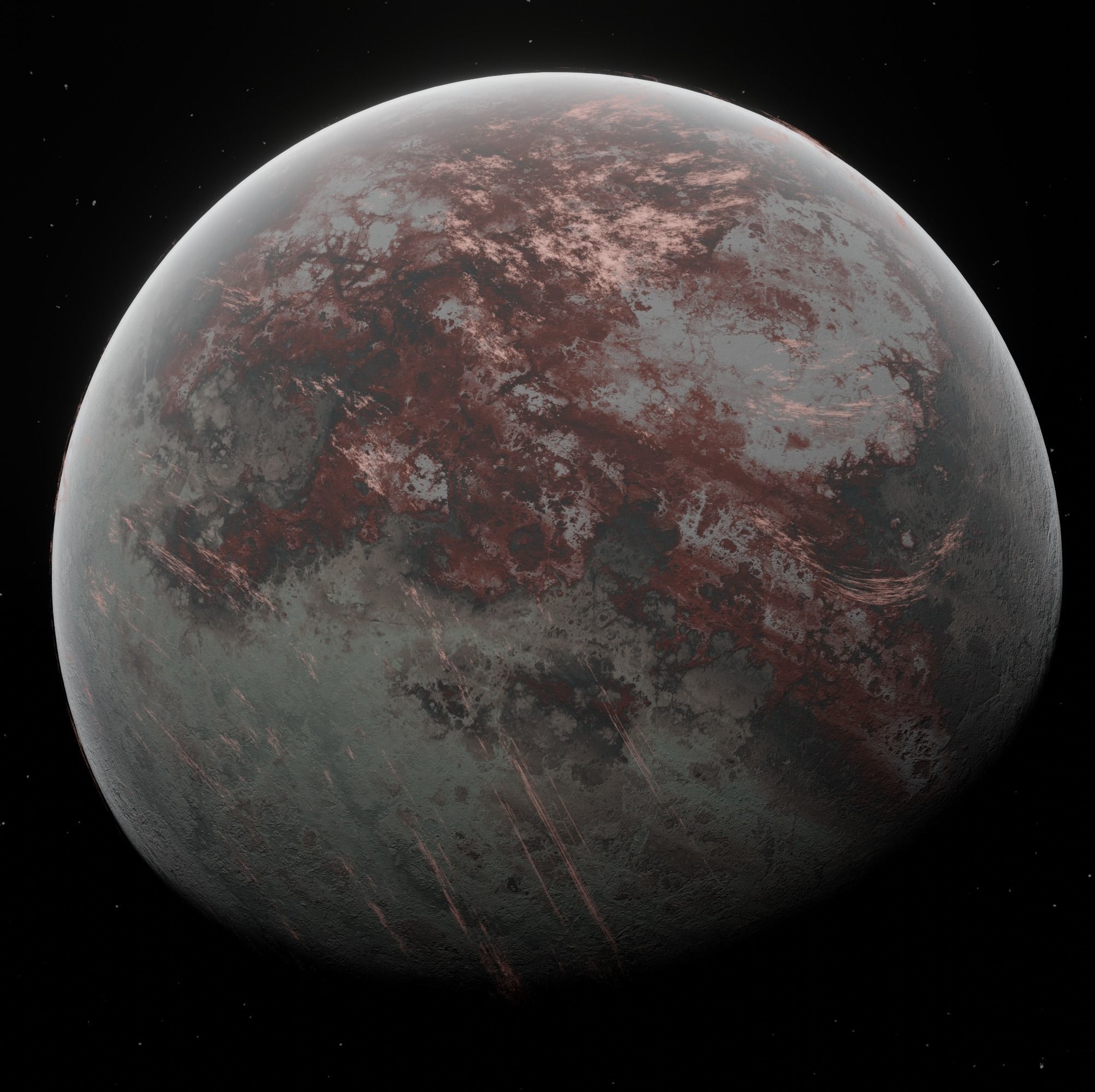 Planet Space Ready to game  Low-poly 3D model_1