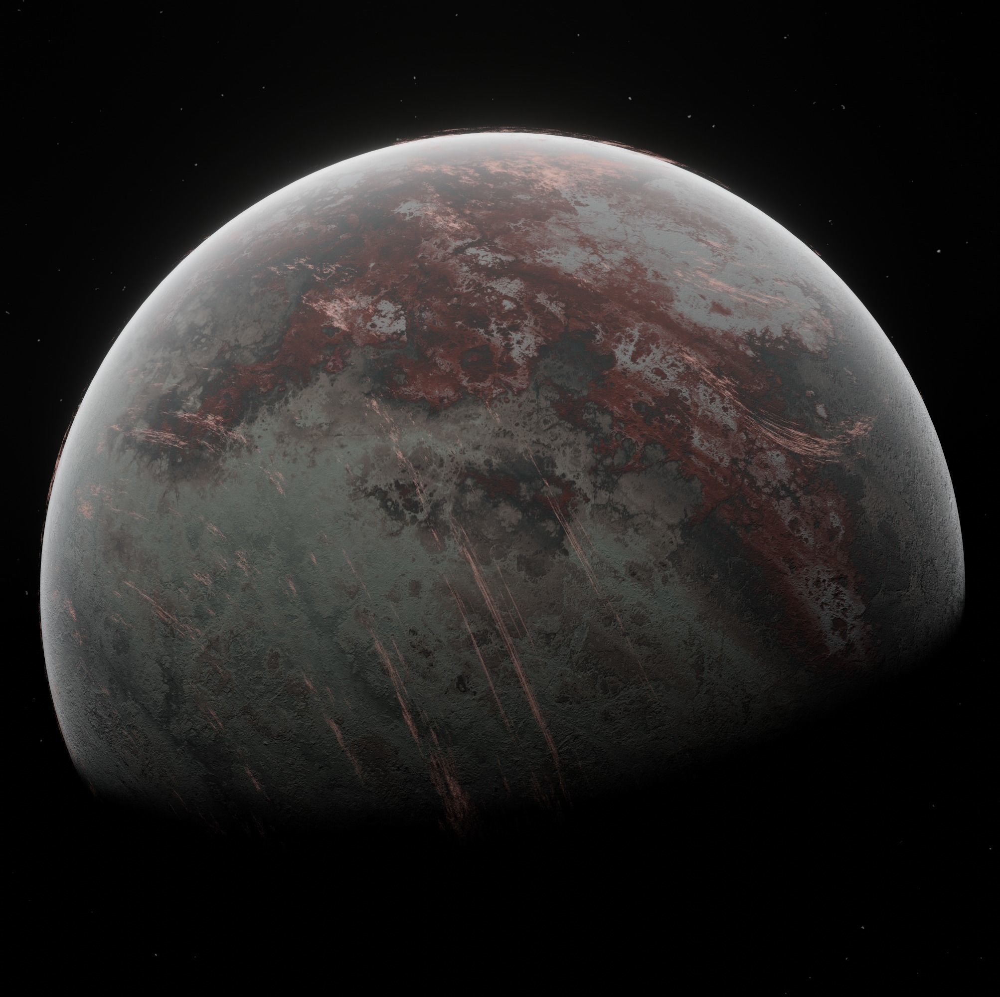 Planet Space Ready to game  Low-poly 3D model_4