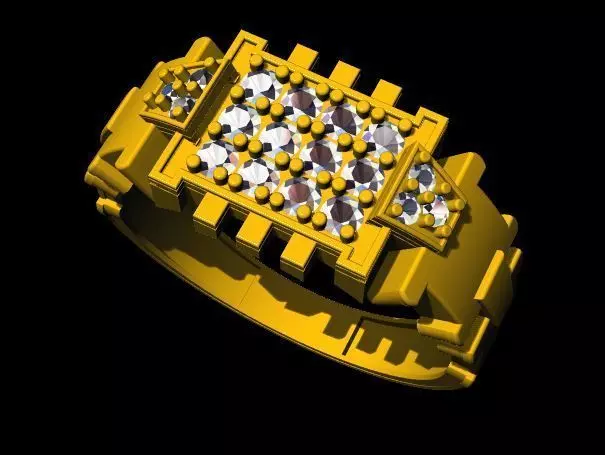 men ring 3dm file 3D print model_0