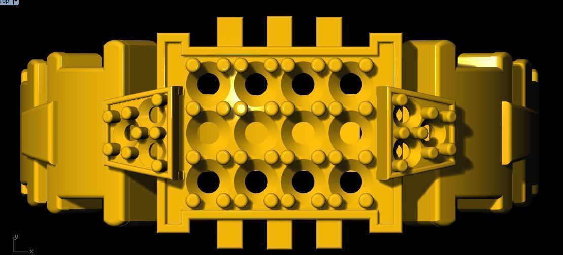 men ring 3dm file 3D print model_3