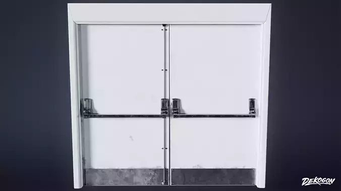 HIGH SCHOOL GYM - Gym Door 01 - LOW POLY