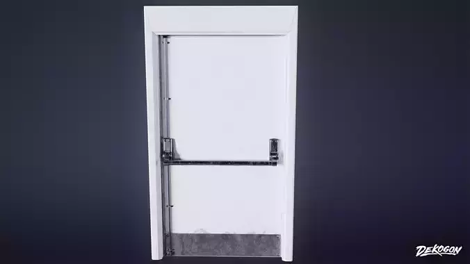 HIGH SCHOOL GYM - Gym Door 02 - LOW POLY 