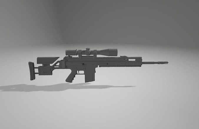 SCAR20-CS2-CounterStrike2 3D Model Free 3D model