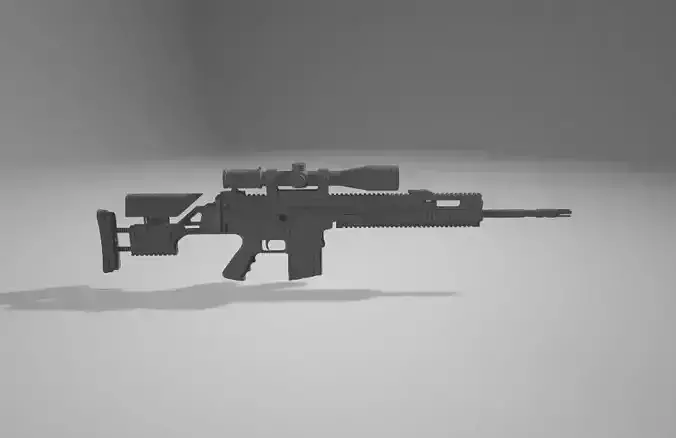 SCAR20-CS2-CounterStrike2 3D Model Free 3D model