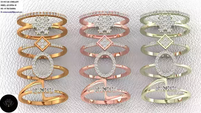 Light Weight Ladies Gold Ring