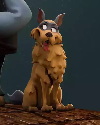 Stylized Dog  3D print model