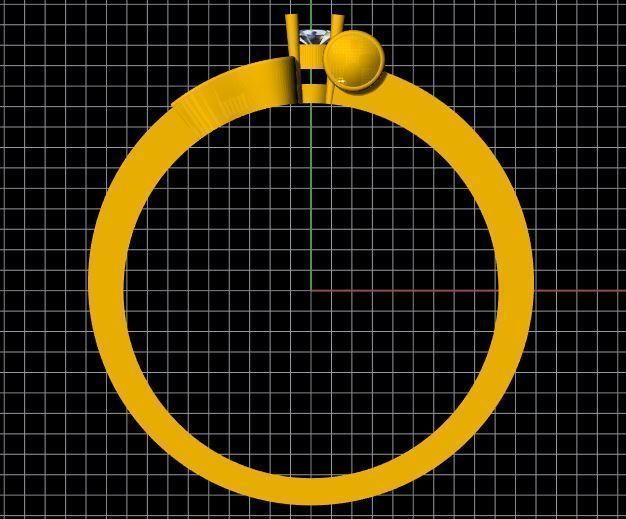 trishul ring 3dm file 3D print model_6