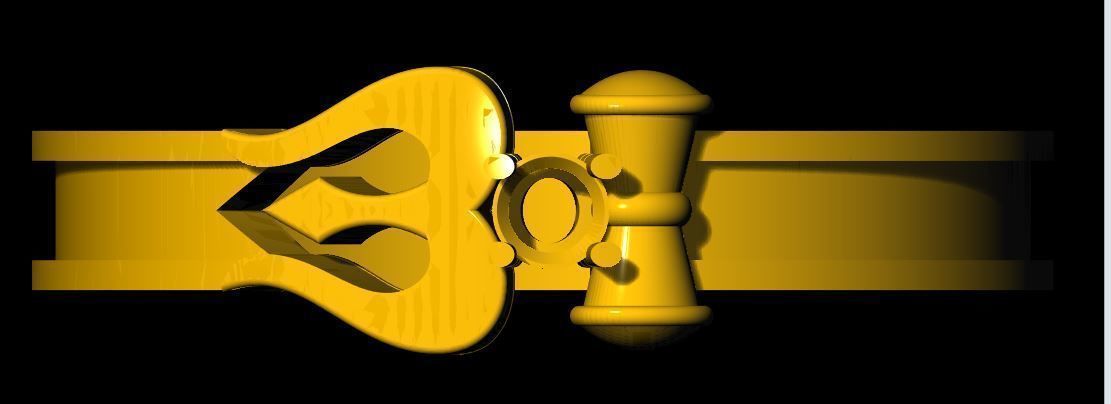 trishul ring 3dm file 3D print model_3